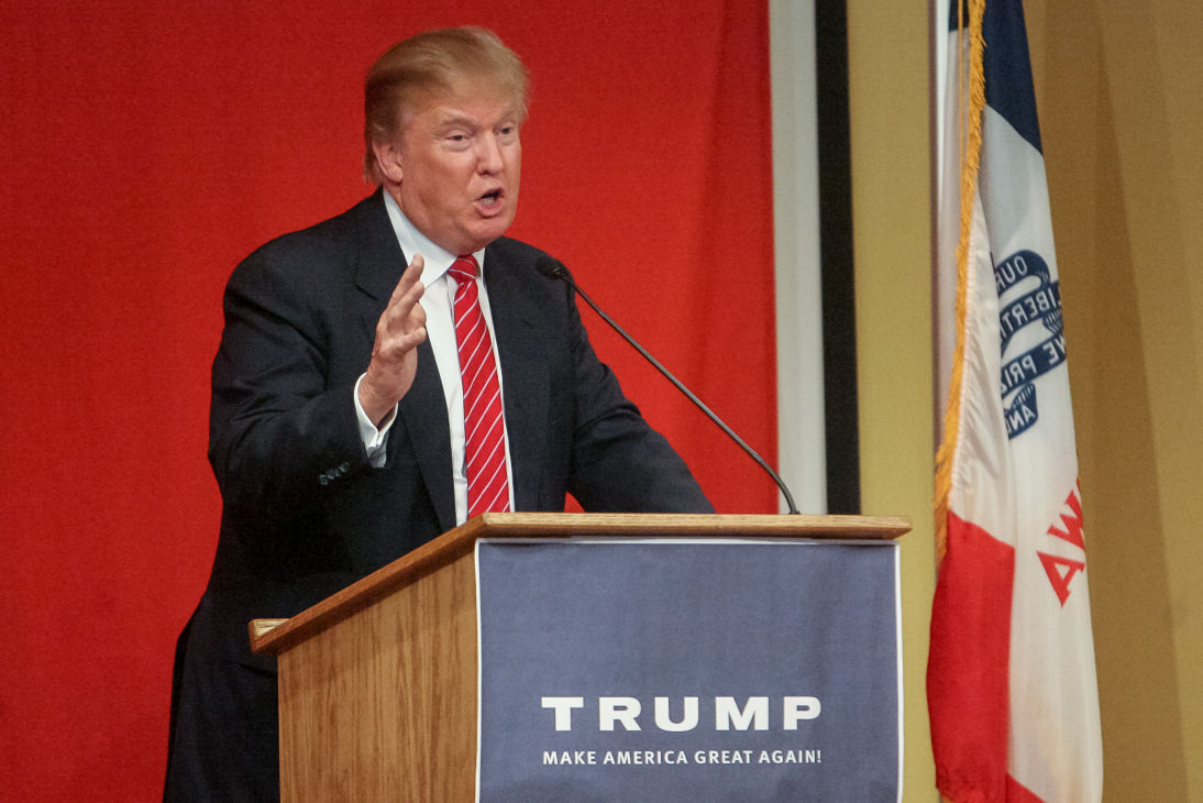 Trump speaks in Mason City